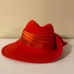 Tangerine felted wool Carmen San Diego hat Vintage | Accessories | Tangerine Felted Wool Carmen San  main image 2